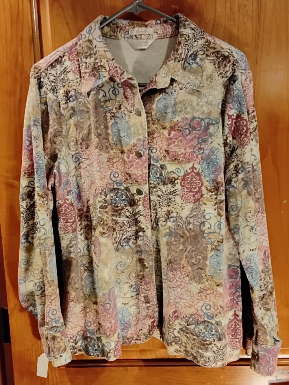 C.J. Banks Women's Stretch Corduroy Light Jacket Size L #559